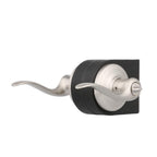 Tustin Satin Nickel Privacy Bed/Bath Door Lever Featuring Microban Antimicrobial Technology