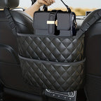 Wallet Handbag Car Supplies StoraBetween Car Seats Car Organizer Mesh Bag With Extra Back Pocket Car Seat Back Organizer Box Car Accessories