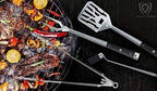 4-Piece Professional BBQ Pit Grill Set - Premium High-Carbon ...