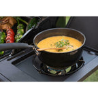 Propane Gas Grill 4-Burner Side Burner   Steel Main Lid Black