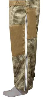 Brutul Bee 3 Layer Beekeeping Ultralight Ventilated Suit with Fencing Veil (Khaki, M)