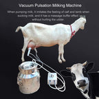 comedragon 14L Cow Pulsation Vacuum Electric MilMachine with Massage, Portable Farm Supplies for Sheep, Nigerian Dwarfs, Nubian Mix