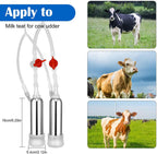 comedragon 14L Cow Pulsation Vacuum Electric MilMachine with Massage, Portable Farm Supplies for Sheep, Nigerian Dwarfs, Nubian Mix
