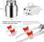 comedragon 14L Cow Pulsation Vacuum Electric MilMachine with Massage, Portable Farm Supplies for Sheep, Nigerian Dwarfs, Nubian Mix