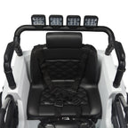 Ktaxon White 12V Ride On Car Truck W/ Remote Control, 3 Speeds, Spring Suspension, LED Lights