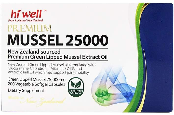 Hi Well Premium Mussel 25000 200Vegetable Softgel Capsules