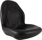 Complete Tractor Seat 3010-0058 Black Medium Back 15" Height, Plastic Pan 18" Wide