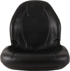 Complete Tractor Seat 3010-0058 Black Medium Back 15" Height, Plastic Pan 18" Wide