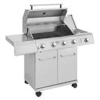 Monument Propane Gas Grill LED Controls  Steel 4 Burners 1 Side Burner