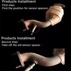 M18x1.5 Car Oxygen Sensor Adapter Auto Vehicle CEL MIL Fix Check Extender Spacer Engine Light Repair Part Accessory