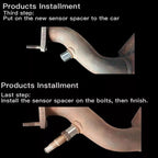 M18x1.5 Car Oxygen Sensor Adapter Auto Vehicle CEL MIL Fix Check Extender Spacer Engine Light Repair Part Accessory
