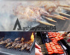 Commercial 6 head gas-fired grill smokeless barbecue machine
