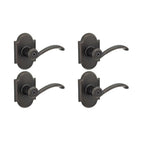 Austin Venetian Bronze Privacy Bed/Bath Door Lever (4-Pack)