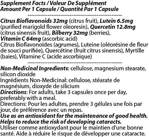 Vision Complex 1347mg 180 Count Bottle of Capsules [12 Bottles] by Total Natural, Safe and Natural Antioxidant Vision Health Supplement for Men and Women, GMP Premium Ingredients