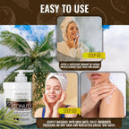 Advanced Clinicals Coconut Body Lotion Moisturizing Cream &amp; Face Lotion For Women &amp; Men | Coconut Lotion | Natural Coconut Oil Cream Skin Care Moisturizer Body Butter Balm For Dry Skin, 16Oz, 2-Pack