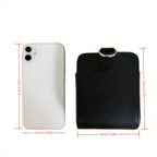 Car Air Vent Hanging StoraBox Mobile Phone Bag PU Leather Car Mobile Phone Holder Car Interior Accessories