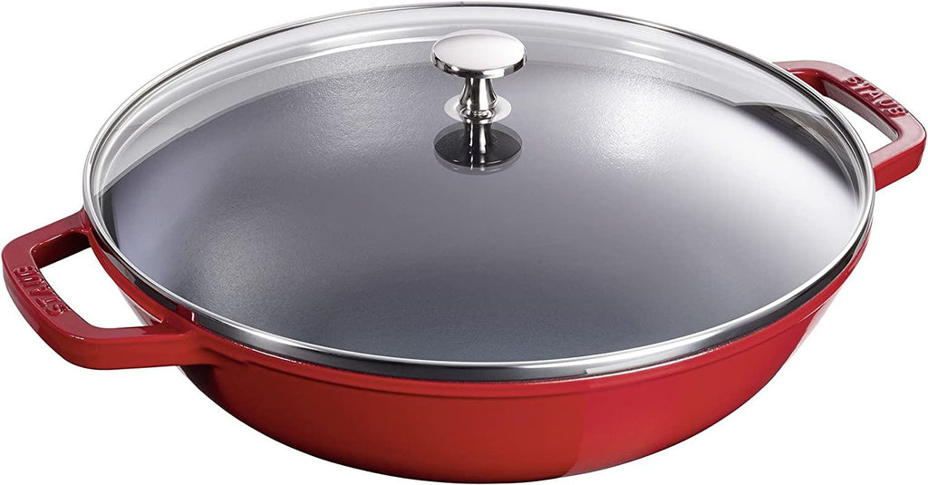 STAUB Cast Iron Perfect Pan, 4.5-quart, Cherry