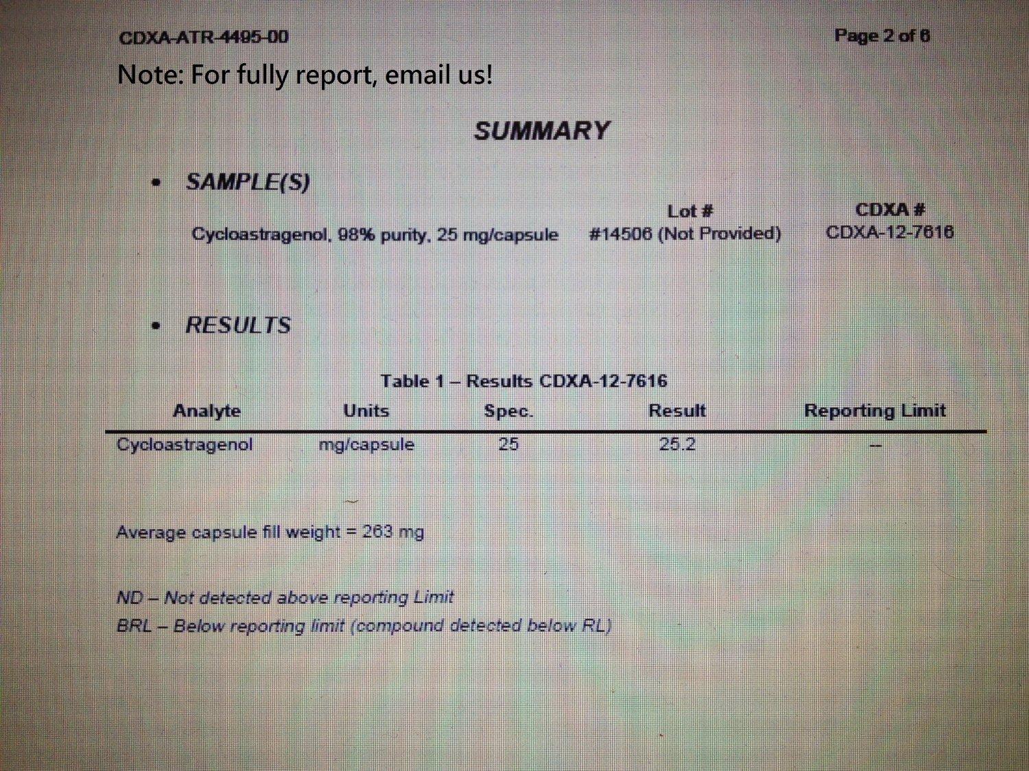 Crackaging Super-Absorption Cycloastragenol 98% (25mg/Cap, 180 Caps in 6 Bottles)