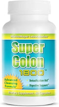 Super Colon 1800 Weight Loss Detox Cleanse All Natural with Acai Fruit and Fennel Seeds 60 Capsules Per Bottle 25 Bottles