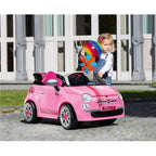 Best Ride On Car Fiat 500 12V- Pink Fiat 500 12 V Electric Car, Pink