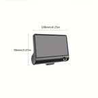 Three-record High-definition Night Vision  Driving Recorder Suction Cup Three-lens Car Front And Rear Simultaneous Video Tape Reversing Wide Angle