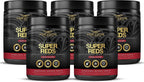 FREZZOR Super Reds Powder with UAF1000+, All-Natural New Zealand Red Superfood with Essential Red Fruits, Veggies Berries & Beets, Antioxidants, Enzymes, Energy Drink, 1500 Grams, 150 Serves, 5 Jars