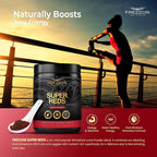 FREZZOR Super Reds Powder with UAF1000+, All-Natural New Zealand Red Superfood with Essential Red Fruits, Veggies Berries & Beets, Antioxidants, Enzymes, Energy Drink, 1500 Grams, 150 Serves, 5 Jars