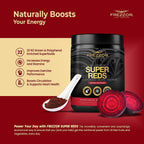 FREZZOR Super Reds Powder with UAF1000+, All-Natural New Zealand Red Superfood with Essential Red Fruits, Veggies Berries & Beets, Antioxidants, Enzymes, Energy Drink, 1500 Grams, 150 Serves, 5 Jars