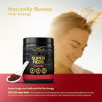 FREZZOR Super Reds Powder with UAF1000+, All-Natural New Zealand Red Superfood with Essential Red Fruits, Veggies Berries & Beets, Antioxidants, Enzymes, Energy Drink, 1500 Grams, 150 Serves, 5 Jars