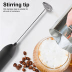 Electric Milk Frother For Perfectly Frothed Coffee And Creamy Cappuccinos Non-Battery