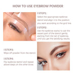 Eyebrow Stamp Stencils Kit, One Step Brows Powder Makeup