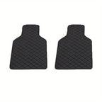 2pcs/4pcs Car Floor Mats Universal Waterproof Front Rear Full Set Auto Rugs Leather Car Carpet Accessories Interior