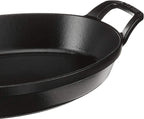 Staub Cast Iron 11-inch x 8-inch Oval Baking Dish - Matte Black, Made in France