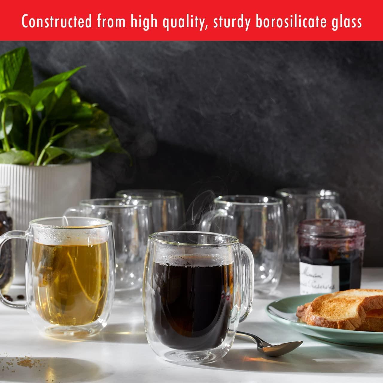 Zwilling 39500-101 Coffee Mug Set, 4-pc, Clear