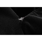 velvet v-neck coat