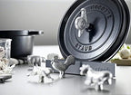 ストウブ(Staub) Animal Pot knob and lid, 74×28×50mm, Sliver