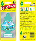LITTLE TREES Air Fresheners Car Air Freshener. Hanging Tree Provides Long Lasting Scent for Auto or Home. Bayside Breeze, 24 Air Fresheners