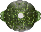 Staub Cast Iron 3-qt Artichoke Cocotte - Basil, Made in France