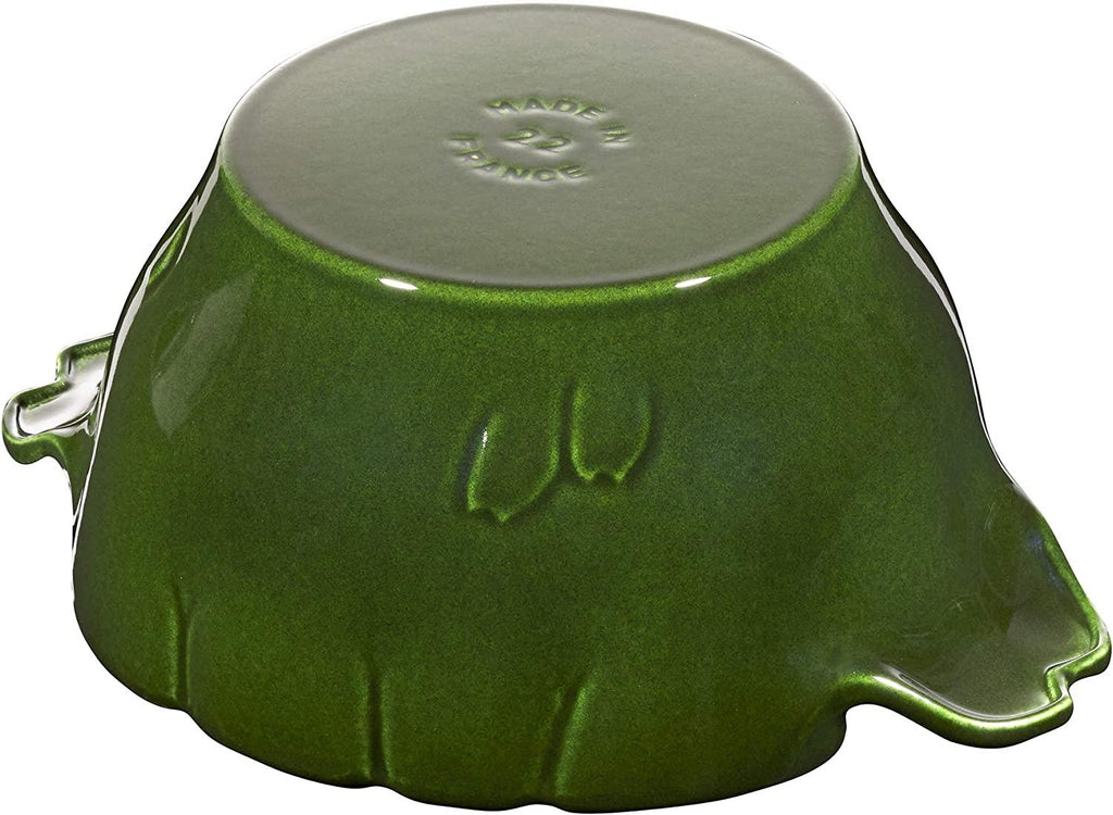 Staub Cast Iron 3-qt Artichoke Cocotte - Basil, Made in France