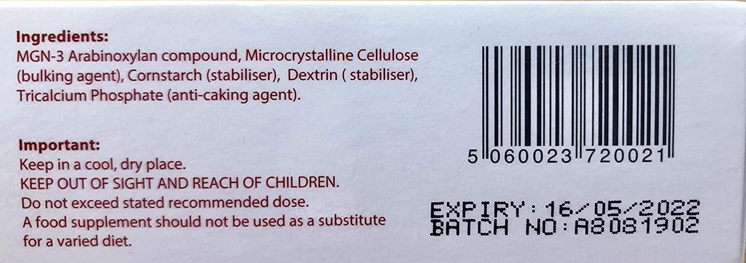 BioBran MGN-3 - Extremely Effective Immune System Booster, from Breaking Down Rice Bran with Enzymes from The Shitake Mushroom (1000 mg, 30 Sachets) Made in Japan, Free DHL Express Shipping Worldwide
