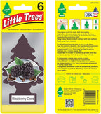 LITTLE TREES Air Fresheners Car Air Freshener. Hanging Tree Provides Long Lasting Scent for Auto or Home. Blackberry Clove, 24 Air Fresheners