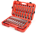 TEKTON 1/2 Inch Drive 6-Point Socket &amp; Ratchet Set, 84-Piece (3/8 - 1-5/16 in., 10-32 mm) | SKT25302