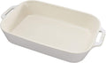 STAUB Ceramics Rectangular Baking Dish, 13x9-inch, Rustic Ivory