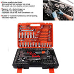WINSHIDEN 150Pcs Ratchet Socket Set Vehicle Maintenance Repair Toolbox Combination Wrench Hand Tool