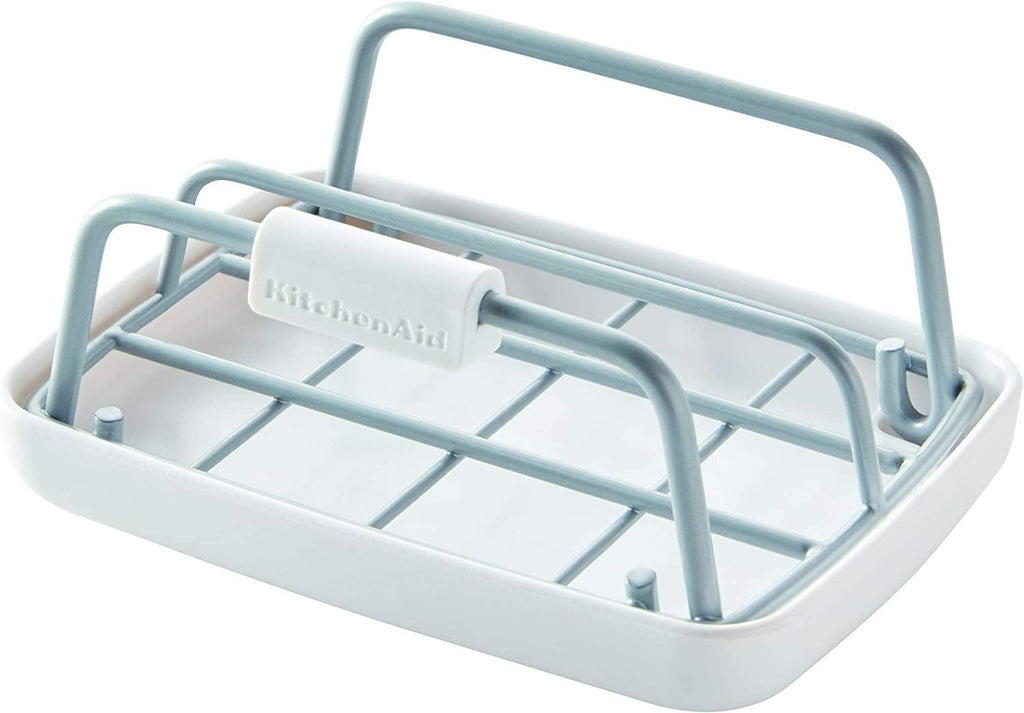 KitchenAid Stainless Steel Sponge Holder, one size, White