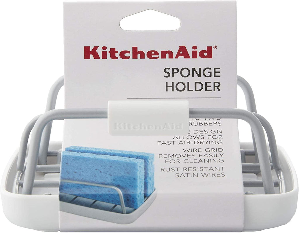 KitchenAid Satin Powder Coated Sponge Holder, One Size, White