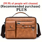 【WEIXIER】 Men's PU Material Crossbody Bag Men's Business Crossbody Bag Portable Shoulder Bag Casual Bag Men's Bag Gift For Father /Anniversary