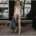 sequin high waist joggers