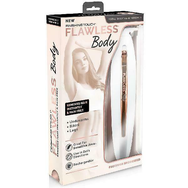 Flawless Body Rechargeable Ladies Shaver - White/Rose Gold