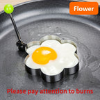Steel Fried Egg Pancake Shaper Omelette Mold, Frying Egg CooTools, RV Kitchen Accessories Gadget Rings, 4 Styles To Choose